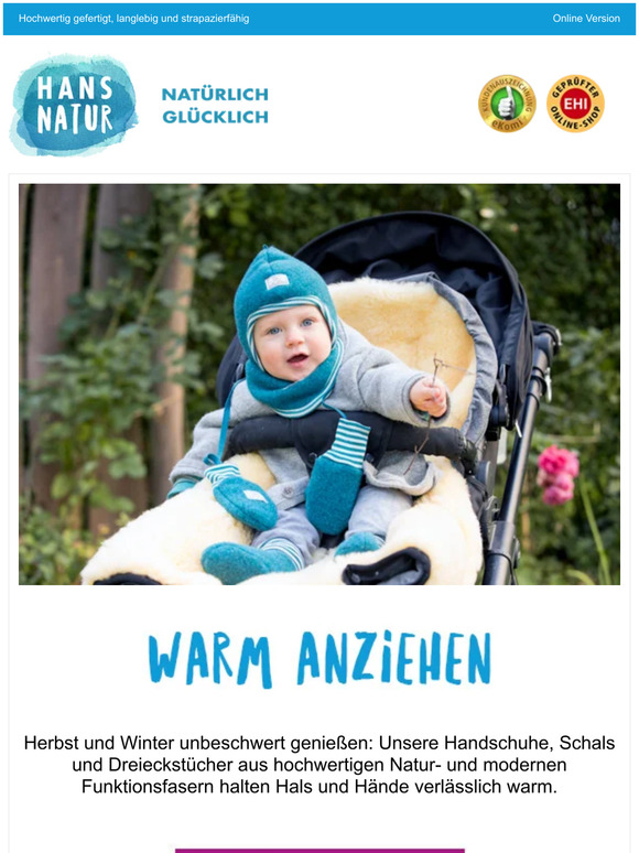 Warm anziehen: Handschuhe, Schals und Dreieckstücher