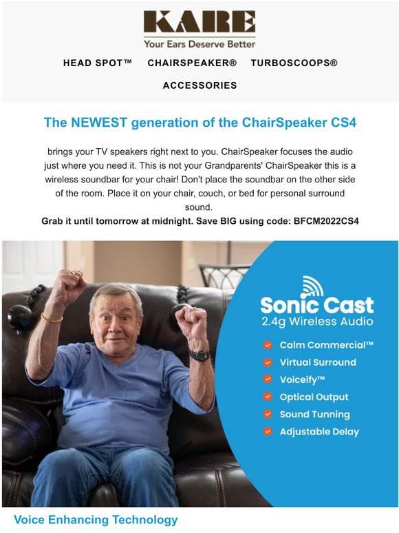 Black Friday Sale Ends Tomorrow | The Newest Generation of Chairspeaker