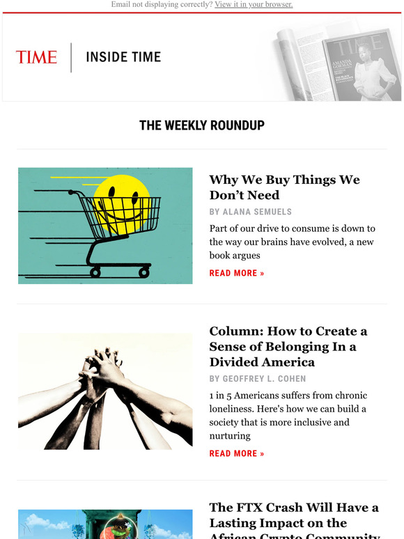 Time why we buy things we don t need milled