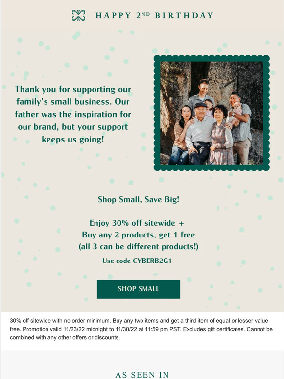 Save BIG by Shopping Small 👨‍👩‍👧‍👧
