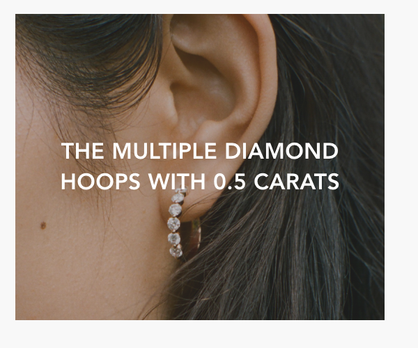 The Multiple Diamond Hoops with 0.5 Carats