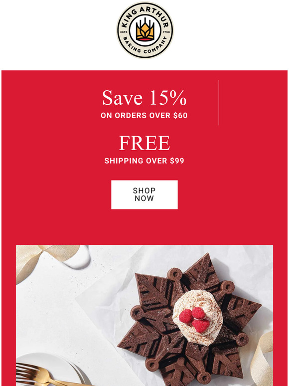 King Arthur Baking Room for More? Save 15 Milled