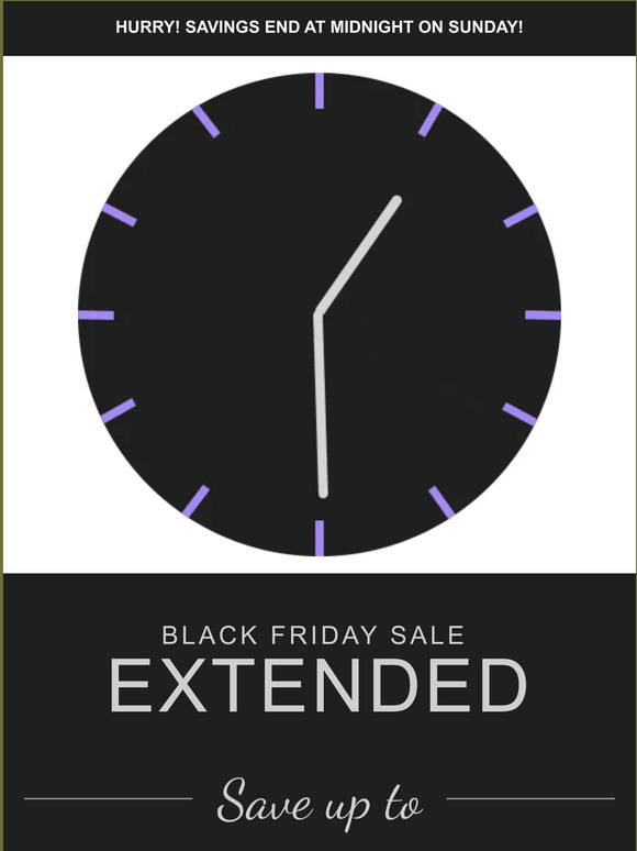 🥳 We just extended our Black Friday Sale until Sunday! 🥳