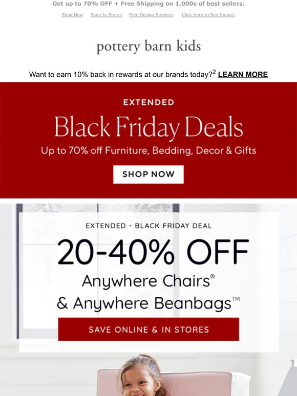 Pottery Barn Kids Our biggest sale is almost over… Milled