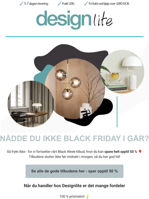 Nådde du ikke Black Friday i går? 🖤
