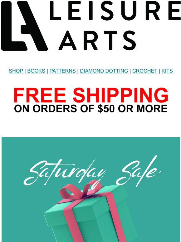 It’s a Saturday Flash Sale  at #leisurearts!