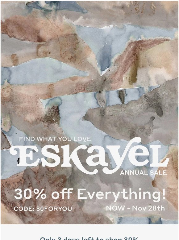 Shop 30% Off Everything at Eskayel