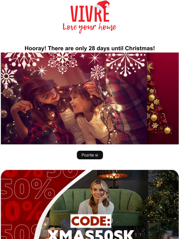 A little more until Christmas! Enjoy a 50% off and give yourself the perfect gift. Love Your Home ❤️