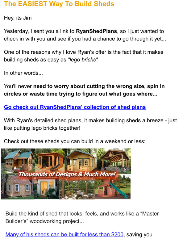 [ACT FAST] Get access to 12,000 shed plans