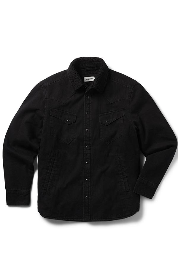 The Western Shirt Jacket in Washed Coal