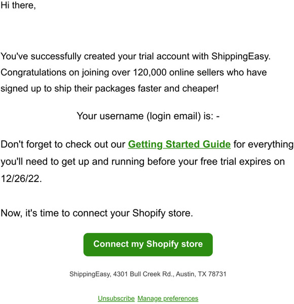Welcome to ShippingEasy
