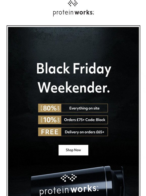 ⚫ Black Friday Weekender + EXTRA 10% OFF ⚫