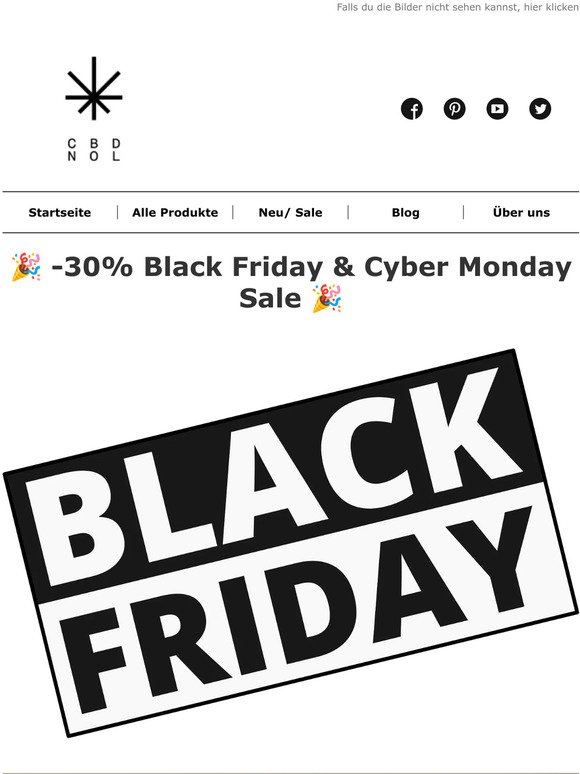 Black Friday & Cyber Monday Sale -30%