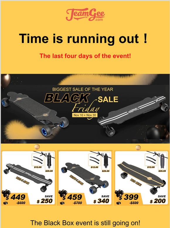 Black Friday Savings are ending soon!