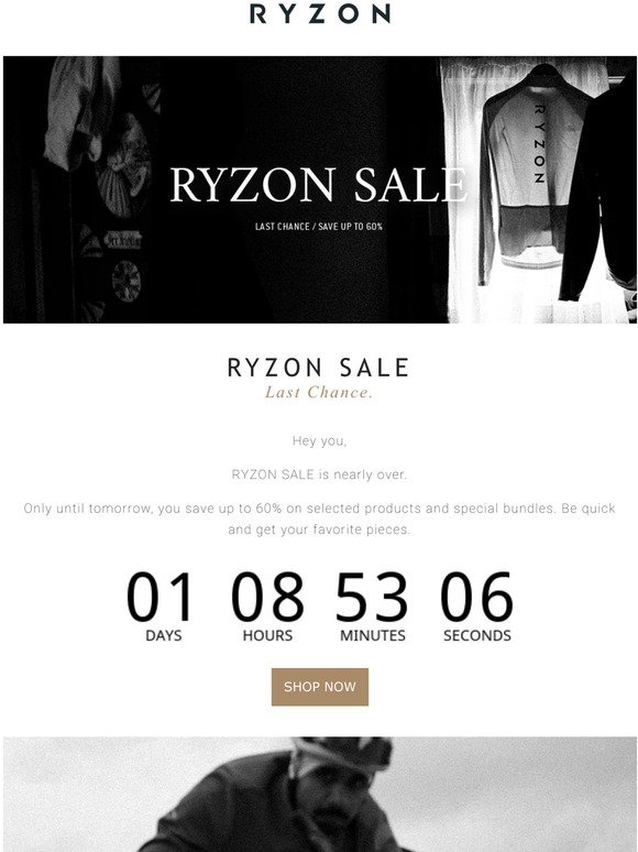 RYZON SALE / Ends tomorrow.