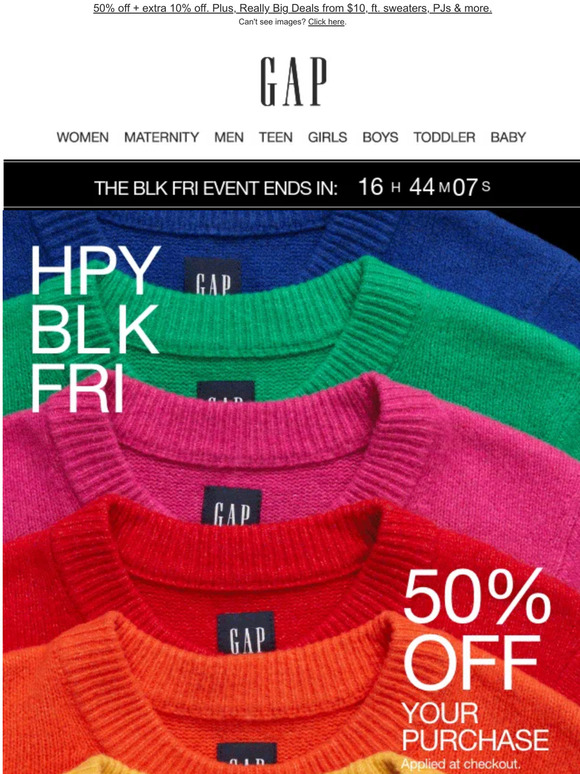 Gap ** BLACK FRIDAY IS DISAPPEARING SOON ** Milled