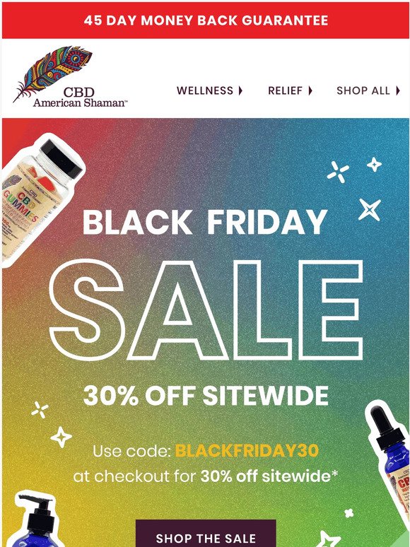 Get CBD Best Sellers at 30% Off 👀