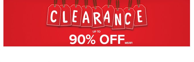 Clearance - Up to 90% OFF MSRP