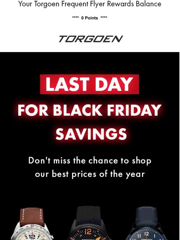 Last Day For Black Friday Savings