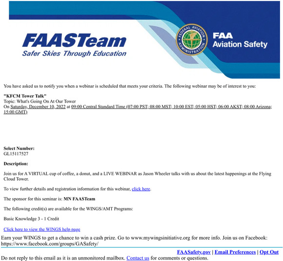 [GL15117527] KFCM Tower Talk - FAASafety.gov