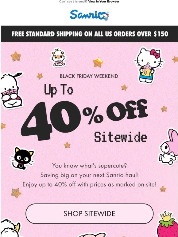 Up to 40% Off Sitewide 💝
