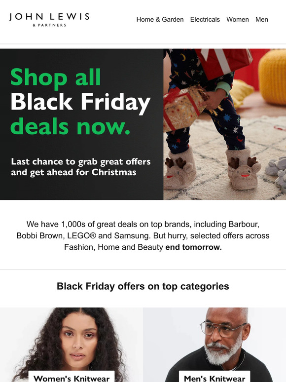 Ends tomorrow: selected Black Friday offers
