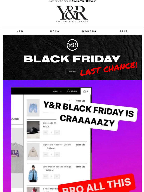 FINAL HOURS | BLACK FRIDAY SALE