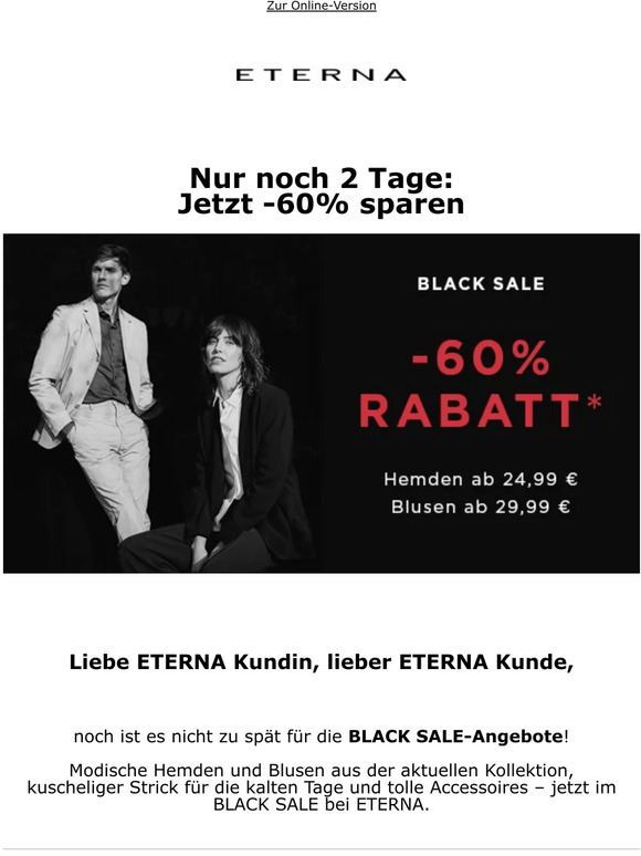 Wir verlängern den BLACK FRIDAY SALE