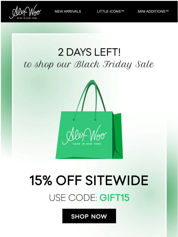 Black Friday ENDS TOMORROW