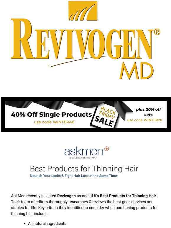 AskMen.com Best Products for Thinning Hair