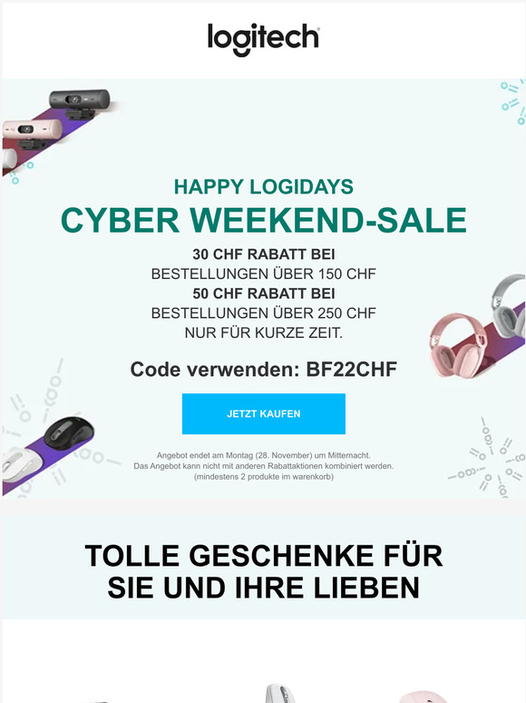 Re: Es ist Cyber Weekend!