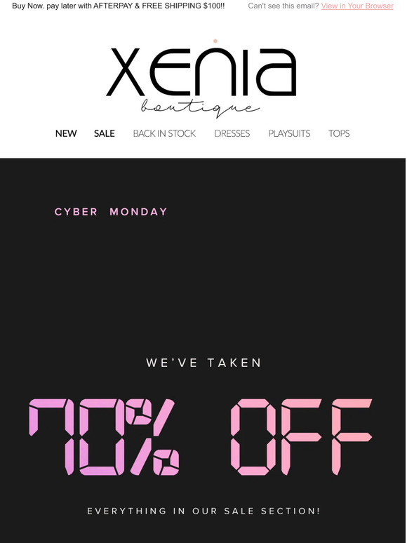 70% OFF EVERYTHING IN SALE SECTION SALE | CYBER MONDAY SPECIAL ⚡️