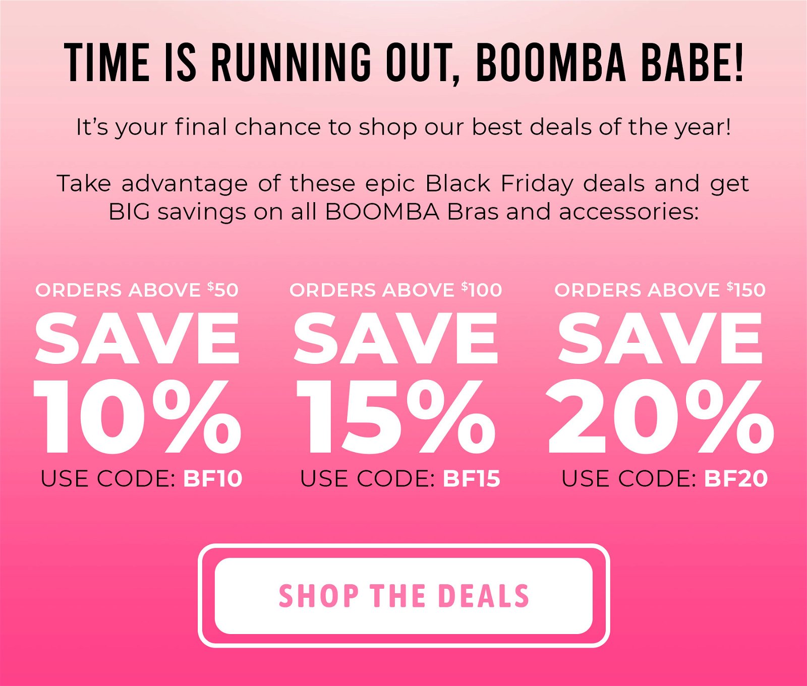 BOOMBA: ❤️ LAST CHANCE For Black Friday Sale ❤️