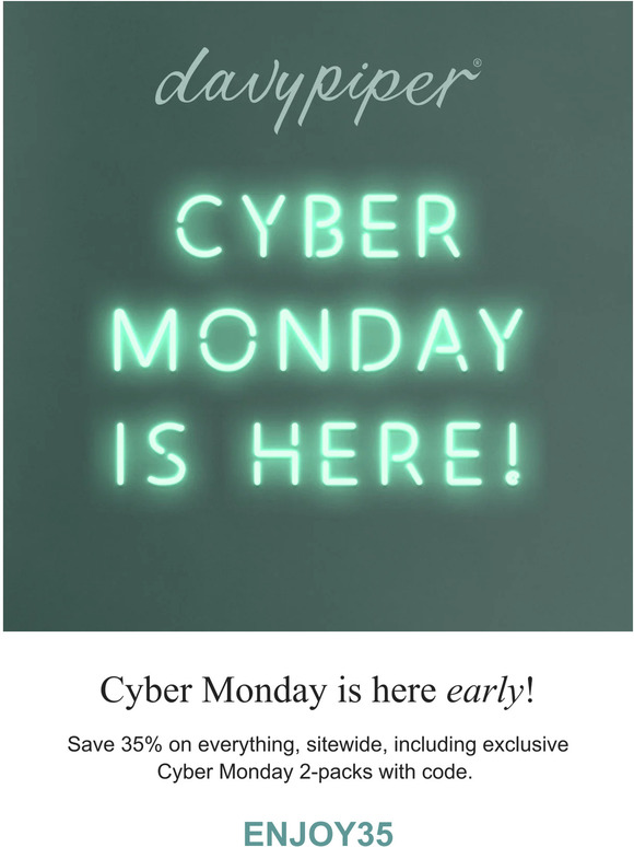 Cyber Monday is here!