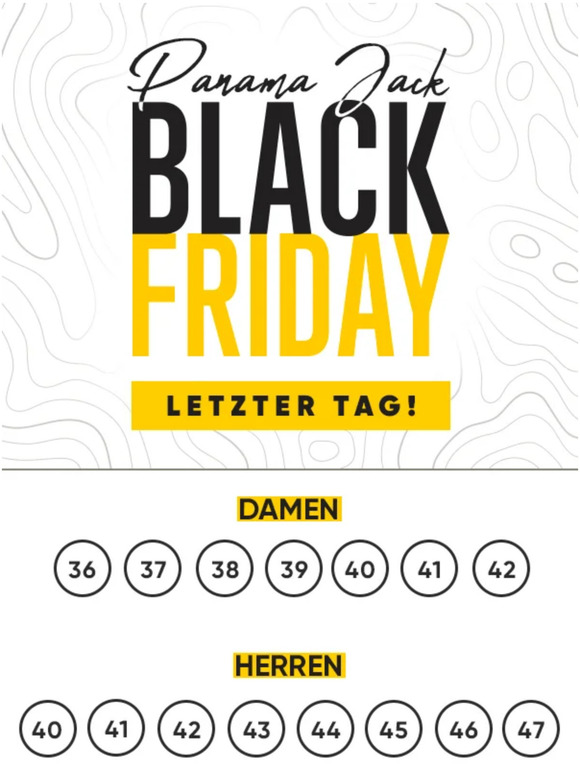 Letzte Chance beim Black Friday!