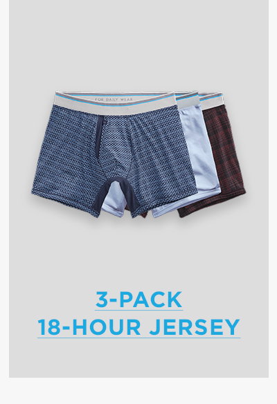 3-Pack 18-Hour Jersey Boxer Briefs