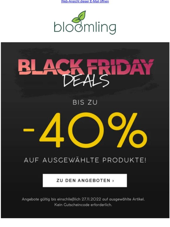 ⏳ Black Friday Finale: Heute noch bis zu 40 % sparen! ⏳