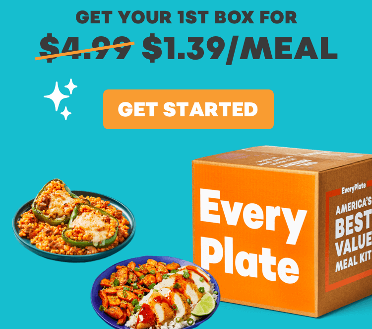 EveryPlate ⌛⌛⌛1.39/MEAL is slipping away… Milled