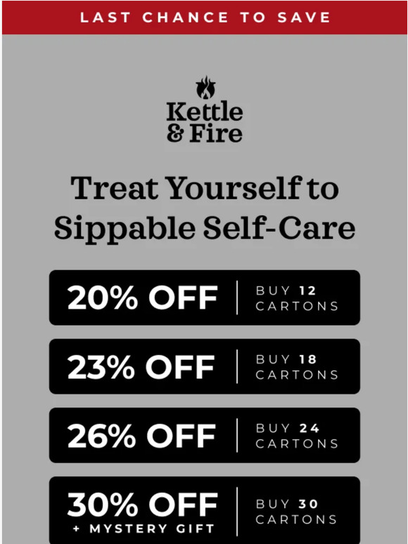 Kettle & Fire 3 tips to tackle selfcare during the holidays 💆 Milled