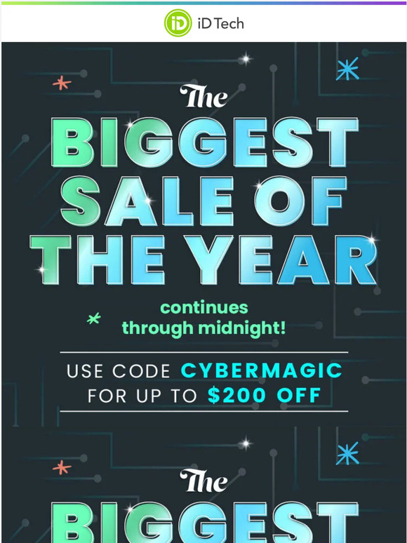iD Tech Worth another look 👀 The biggest sale of the year continues