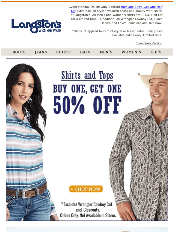 Cyber monday deals wrangler jeans