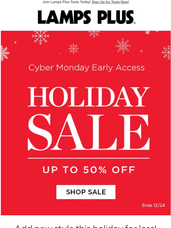 cyber monday lamps plus