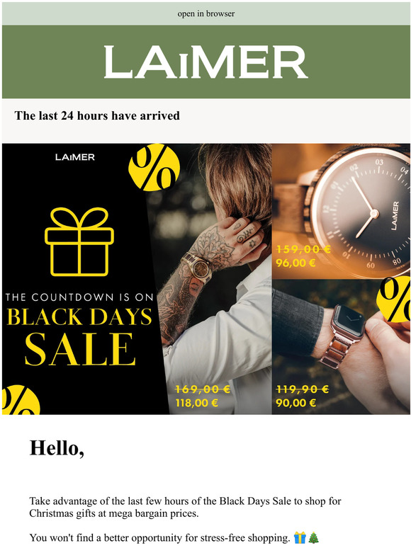 ‼️ Don't miss - Black Days Sale 🖤