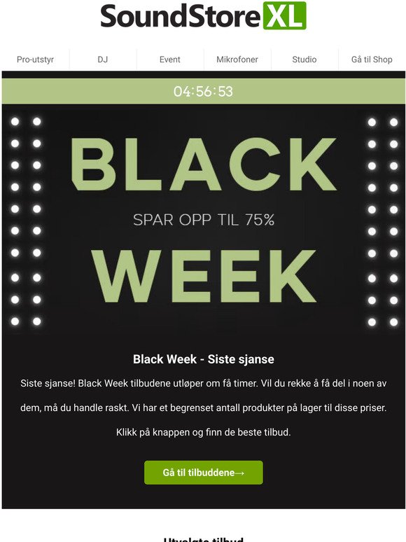 Black Week | SISTE SJANSE ⏳