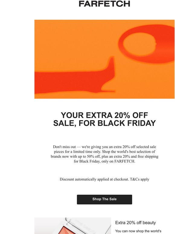 FARFETCH BR Extra 20 off selected items + free shipping Milled