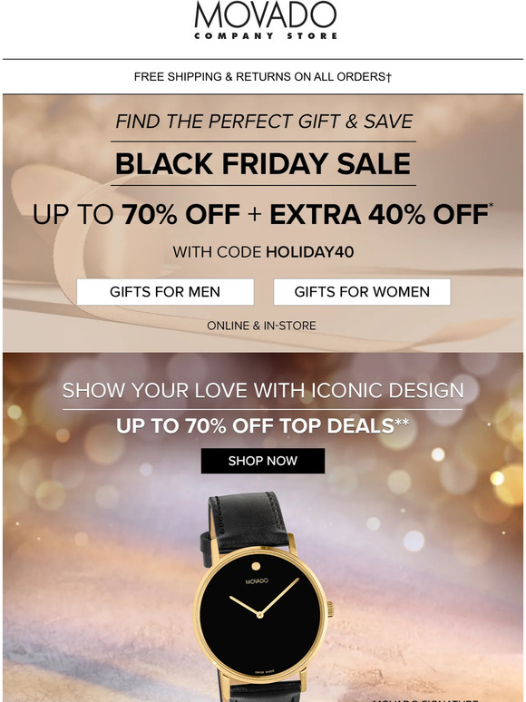 Movado company store outlet sale