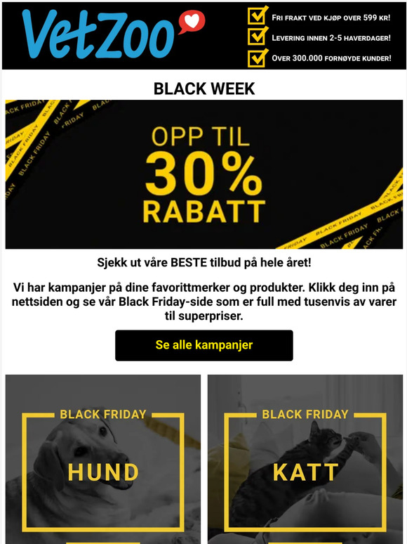 —, siste sjanse på Black Week 🙀
