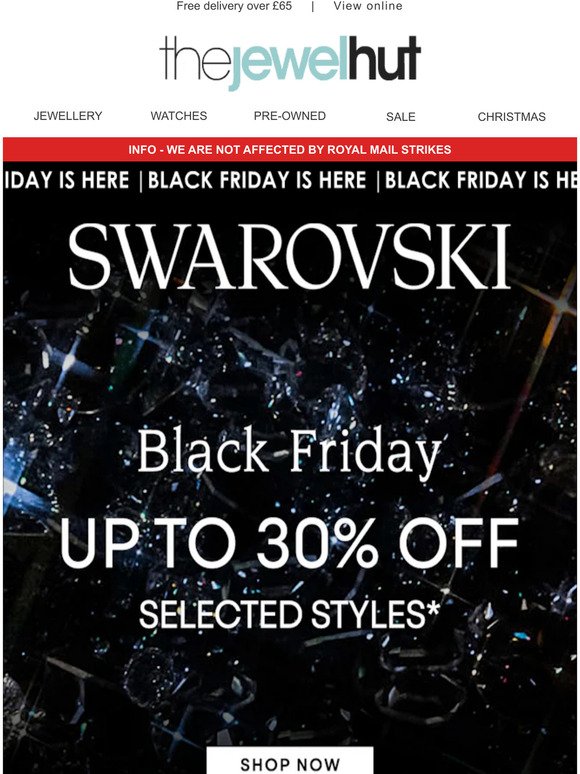 SWAROVSKI BLACK FRIDAY OFFER - Up To 30% OFF! 🔥