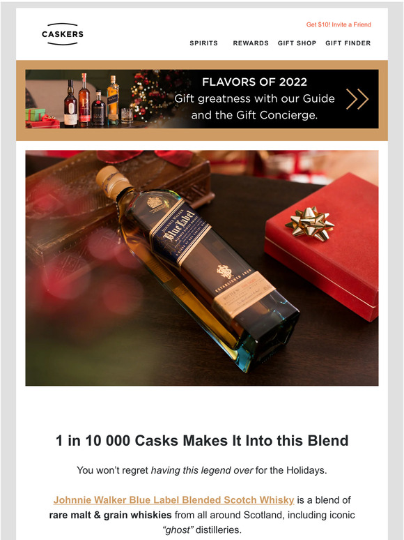 Caskers Johnnie Walker Blue Label 🎁 A flagship flavor Milled