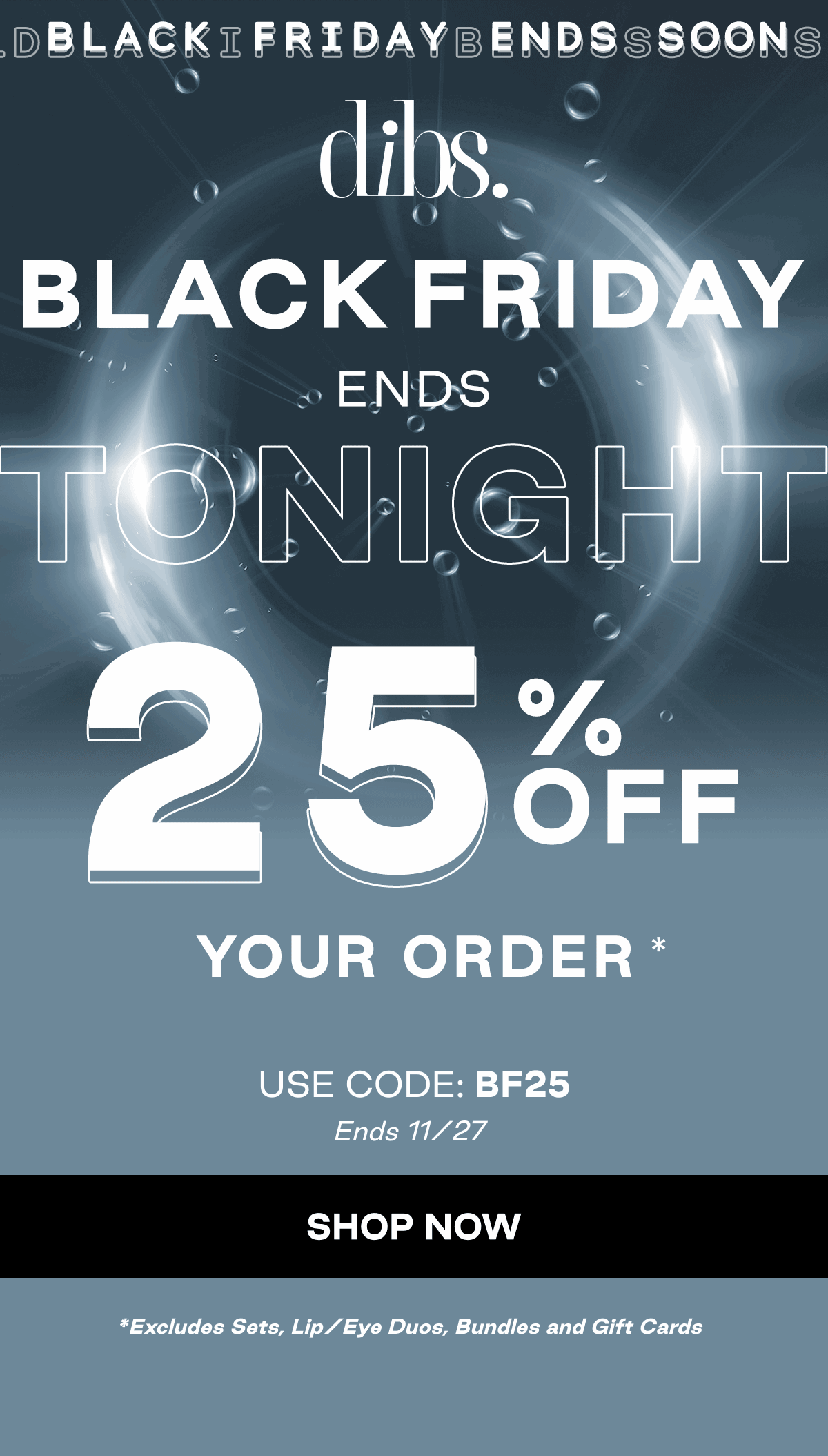 Black Friday Ends Tonight